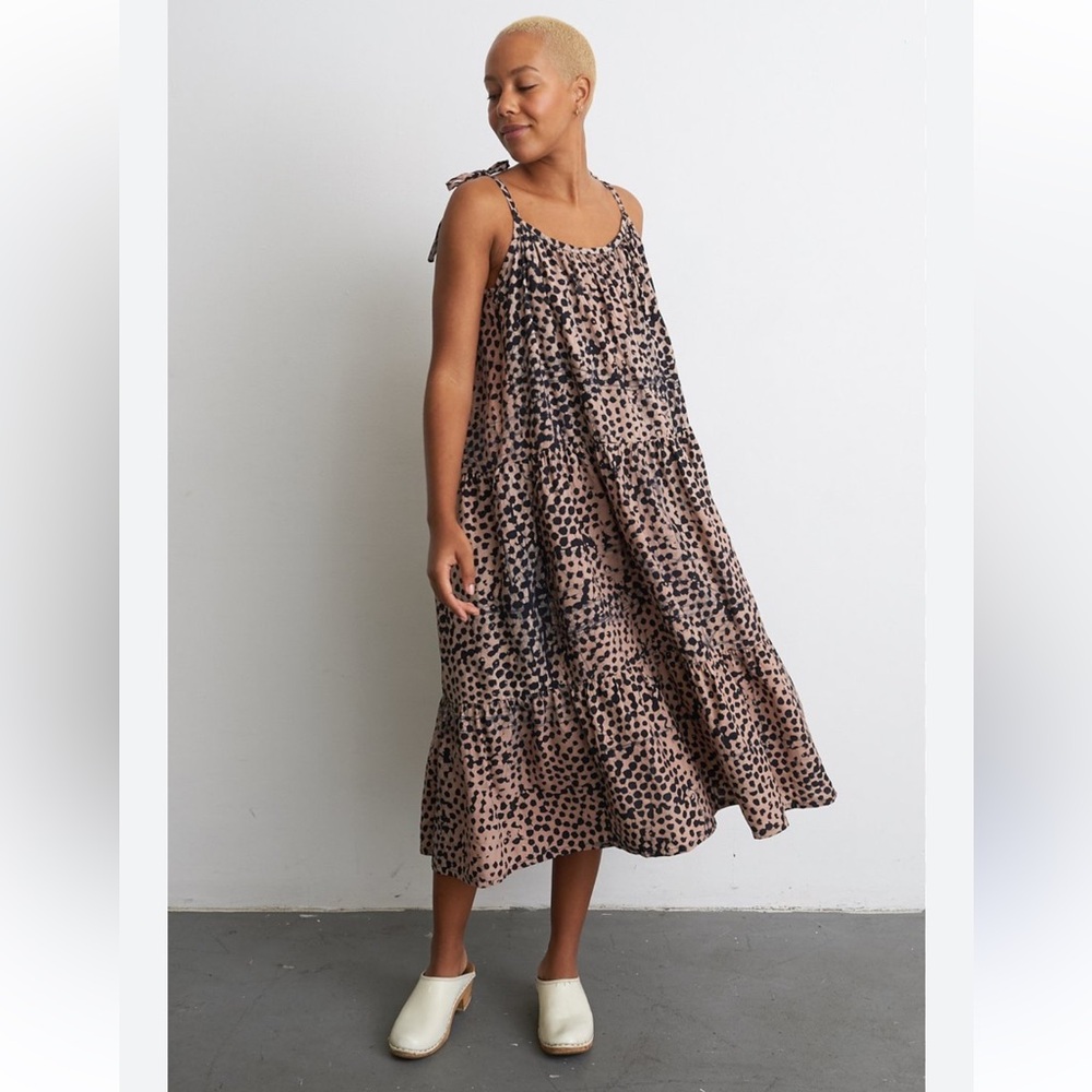 Esca Leopard Print Midi Dress - Picture 5 of 15
